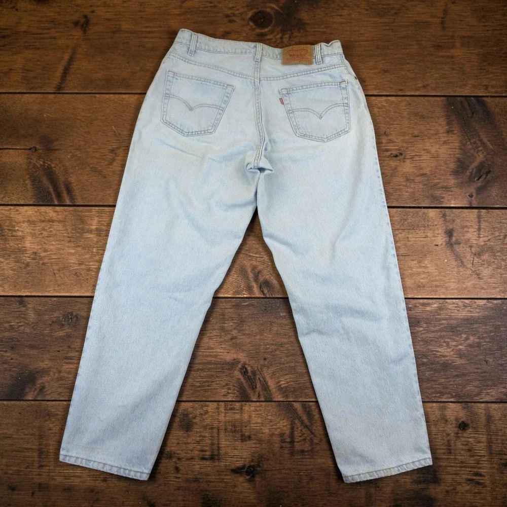 Levi's 560 Jeans Mens W36 L30 Light Wash Blue Vintage 90s Loose Fit Tapered Leg